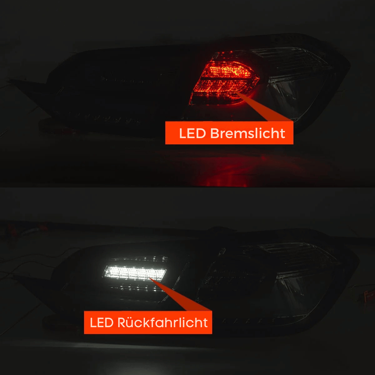 FULL LED Rückleuchten Smoke Set für Ford Fiesta MK8 2017–2021 mit dynamischen Blinkern