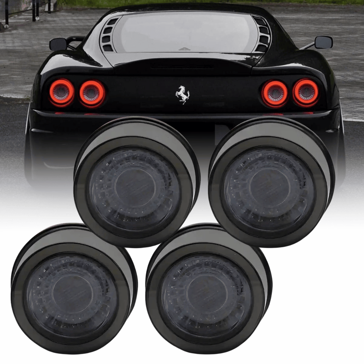 Voll LED LightBar Rückleuchten Set Smoke für Ferrari F355 F360 1994-2005