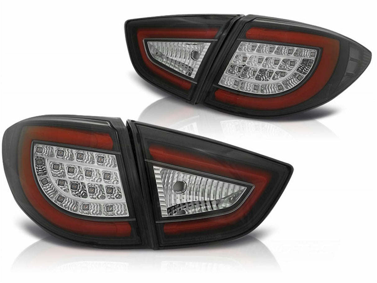 LED Rückleuchten für Mazda 3 BK schwarz rot mit dynamischem Blinker