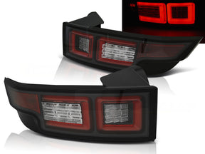 Voll LED Rückleuchten Set Schwarz für Range Rover Evoque 2011-2018 mit Lightbar