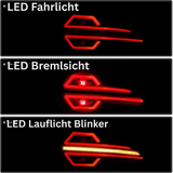 Voll LED Rückleuchten Set Klarglas Schwarz für Mazda MX5 ND 2015-2023 Dynamischer Blinker