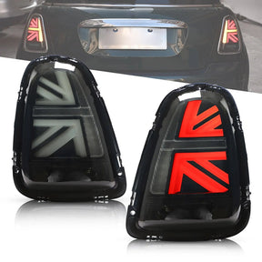 Voll LED Rückleuchten Union Jack für MINI Cooper R56 R57 R58 R59 2006-2014 smoke