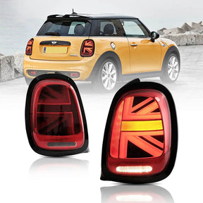 leuchten Set 2014-2017 6-Pin rot Union Jack Design für MINI Cooper F55 F56 F57 LED Rück