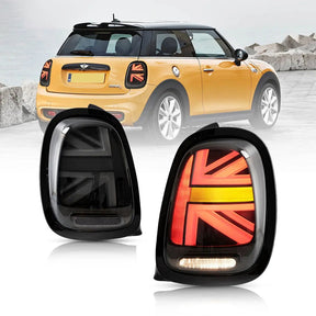 Voll LED Rückleuchten Union Jack Design für MINI Cooper F55 F56 F57 2014-2017 6-Pin smoke