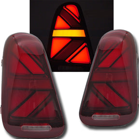 LED Rückleuchten Set für MINI Cooper R50 R53 rot, mit gelbem Blinker