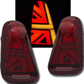 LED Rückleuchten rot für MINI Cooper R50 R52 R53 Union Jack Design Set