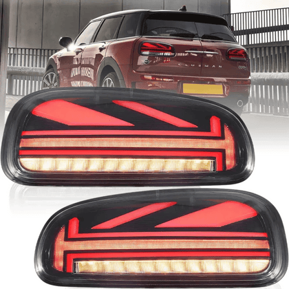 Voll LED Rückleuchten Set in Smoke für MINI Cooper F54 2015-2019 mit Dynamischer Blinker & Lightbar