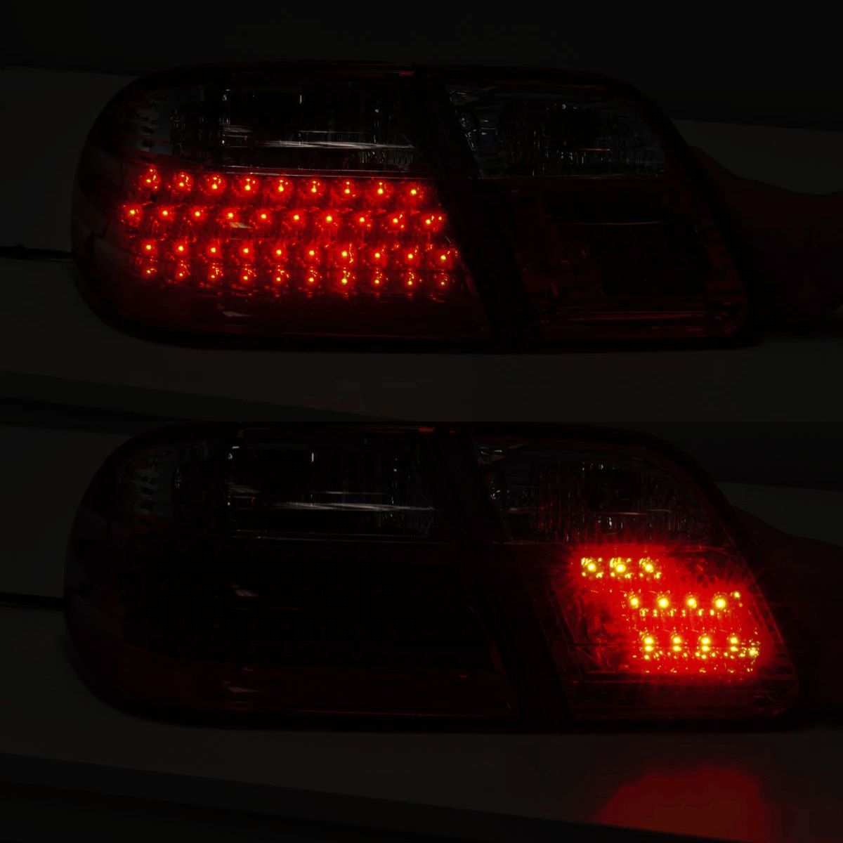 LED Rückleuchten Set für Mercedes W210 E-Klasse 1995-03.2002 in rot weiß - CR Tuning