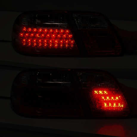LED Rückleuchten Set für Mercedes W210 E-Klasse 1995-03.2002 in rot weiß - CR Tuning