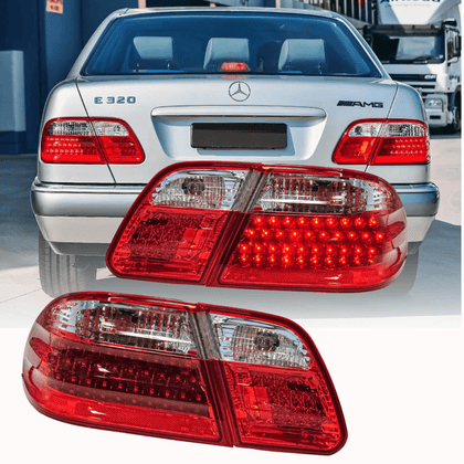 LED Rückleuchten Set für Mercedes W210 E-Klasse 1995-03.2002 in rot weiß