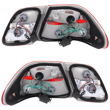 LED Rückleuchten Set für Mercedes W210 E-Klasse 1995-03.2002 in rot weiß - CR Tuning