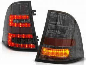 LED Rückleuchten Set smoke Mercedes W163 M-Klasse 03.1998-2005 mit roten und gelben LEDs