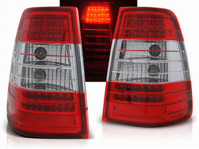 LED Rückleuchten rot weiß für Mercedes W124 E-Klasse Kombi, Tuning Rücklichter