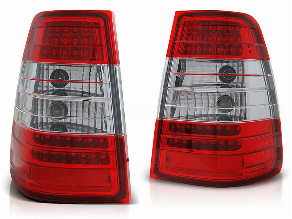 LED Rückleuchten in rot weiß für Mercedes W124 E-Klasse KOMBI 09.1985-1995