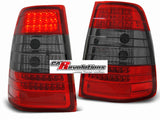 LED Rückleuchten in rot matt für Mercedes W124 E-Klasse KOMBI 09.1985-1995