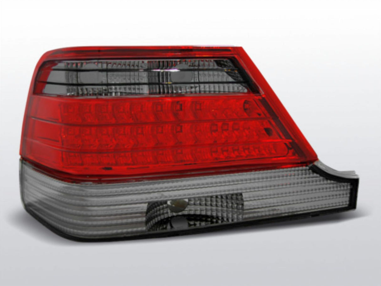 LED Rückleuchten in rot matt für Mercedes W140 1995-10.1998