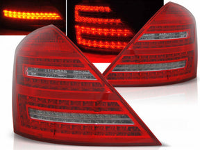 leuchten 2005-2009 Paar, Tuning Zubehör für Mercedes W221 rote LED Rück