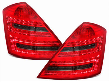 Für Mercedes W221 LED Rückleuchten in rot smoke 2005-2009