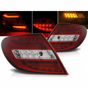 LED Lightbar Rückleuchten Set für Mercedes C-Klasse W204 Limo 2007-2010 - CR Tuning