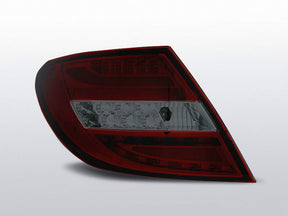LED Lightbar Rückleuchten in rot matt für Mercedes C-Klasse W204 Limo 2007-2010 - CR Tuning