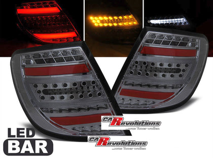 LED Lightbar Rückleuchten in smoke für Mercedes C-Klasse W204 KOMBI 2007-2010