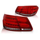 Voll LED Rückleuchten Set Rot für Mercedes E-Klasse W212 Limo 2009–2013 mit LED Lightbar & Dynamischem Blinker