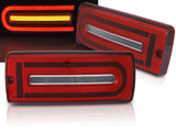 Rote LED Rückleuchten für Dodge Challenger mit markantem Design und integriertem Bremslicht