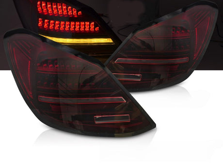 Voll LED Rückleuchten Set für Mercedes C-Klasse W205 2014-2021 Limo red smoke
