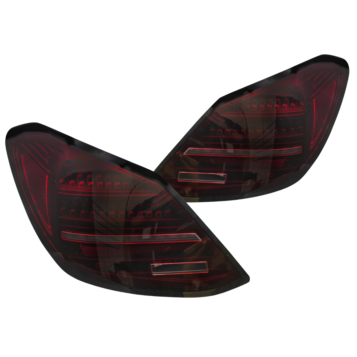 Voll LED Rückleuchten Set für C-Klasse W205 Limousine 2014–2021 mit Dynamischem Blinker & Welcome Light