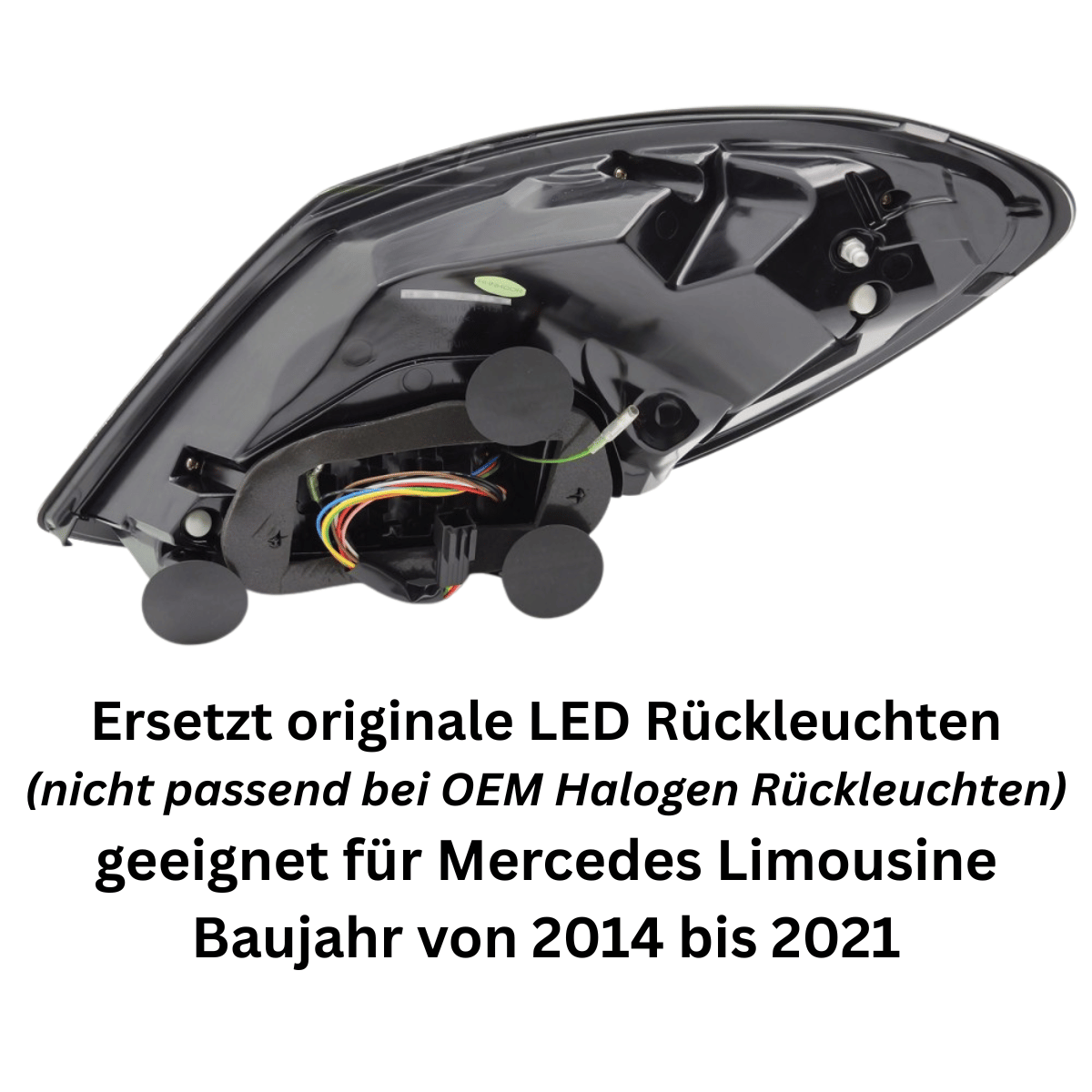 Rückseite Voll LED Rückleuchten Set für Mercedes C-Klasse W205 2014-2021 Limo smoke