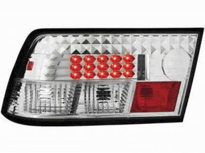 leuchten mit roten Leuchten und klarem Glas für Opel Calibra chrom LED Rück