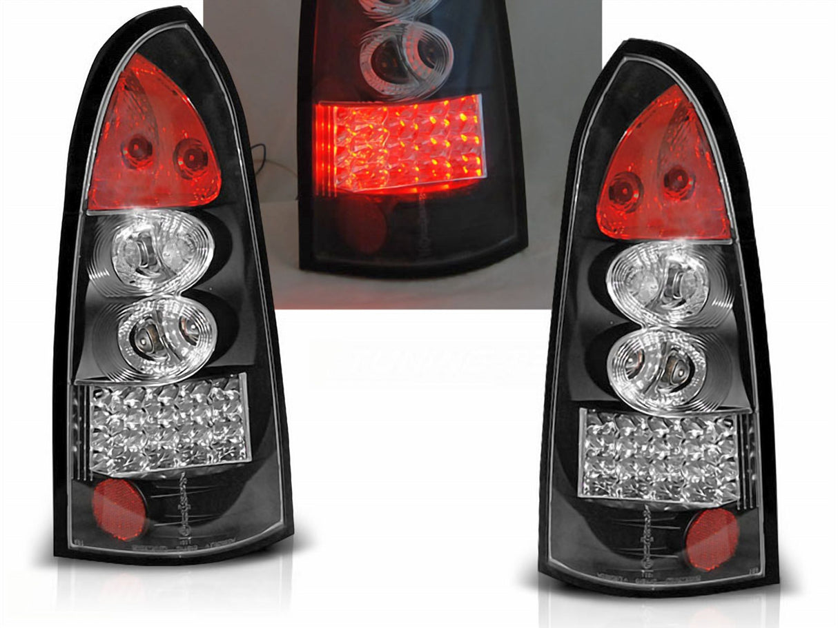 LED Rückleuchten Set für Opel Astra G Kombi schwarz 09.1997-02.2004
