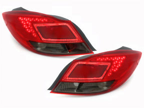 leuchten Paar rot glänzend Tuning Zubehör für Opel Insignia rote LED Rück