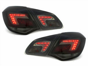 leuchten schwarz 2010-2015, Paar, mit roten LEDs für Opel Astra J LED Rück