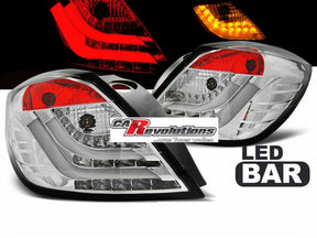 Chrom LED Rückleuchten Light Bar für Opel Astra H GTC 03.2004-2009 Tuning