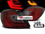 Light Bar LED Rückleuchten in rot matt für Opel Astra H GTC 03.2004-2009