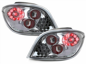 leuchten 04.2001-2007 mit roten Leuchten und Wabenmuster für Peugeot 307 chrom LED Rück