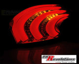 LED Lightbar Rückleuchten in smoke für Peugeot 208 4.12-06.15