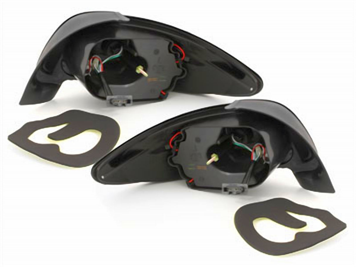 Für Peugeot 206 10.1998-2002 LED Rückleuchten in schwarz