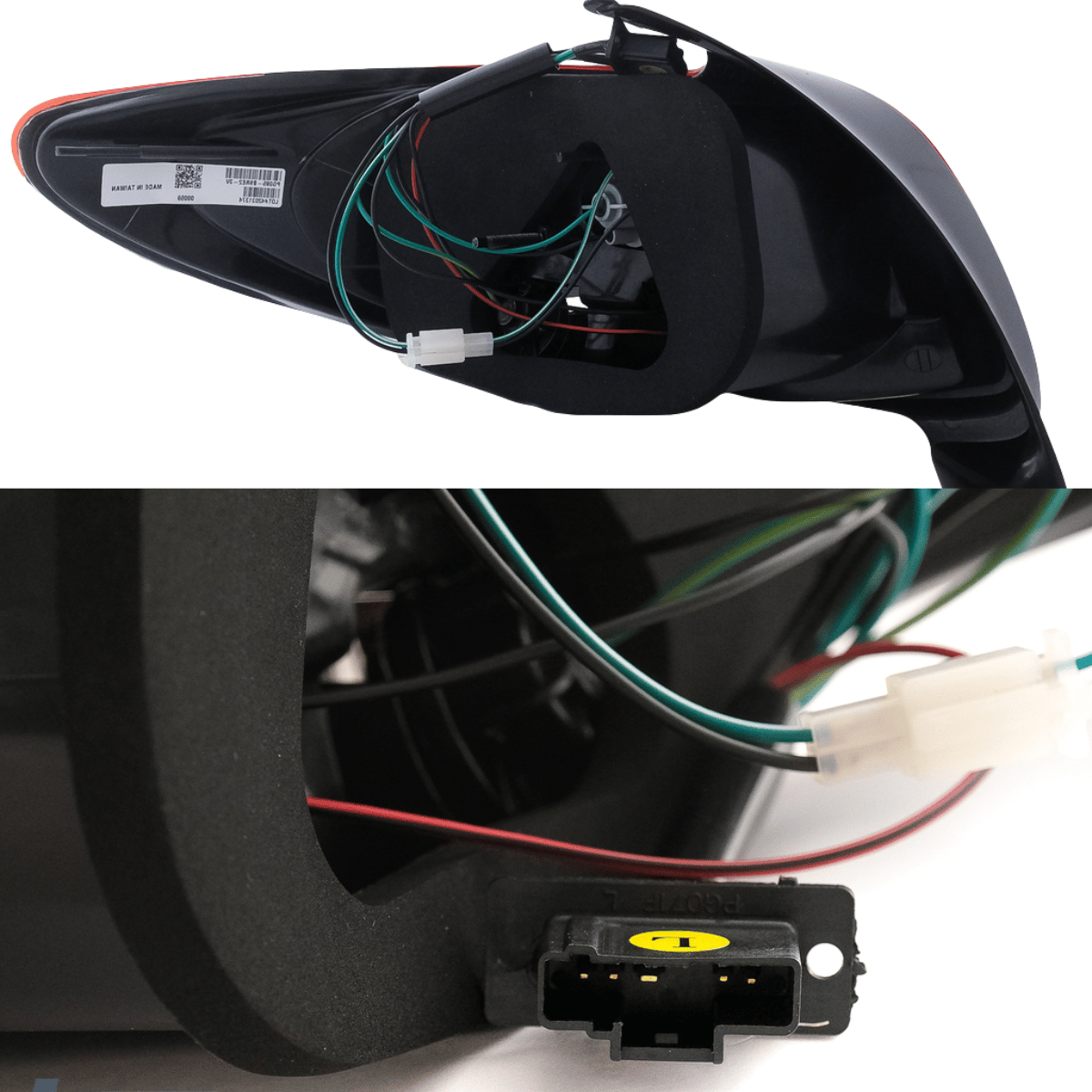 LED Light Bar Rückleuchten Set in Rot-Weiß für Peugeot 206 10.1998-2003 3+5 Türer