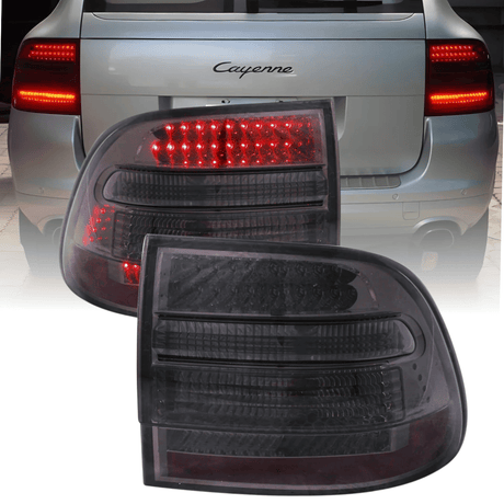 leuchten smoke Set, Rücklichter Tuning Zubehör für Porsche Cayenne 9PA 955 LED Rück