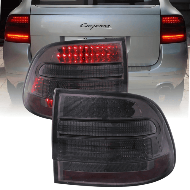 leuchten smoke Set, Rücklichter Tuning Zubehör für Porsche Cayenne 9PA 955 LED Rück