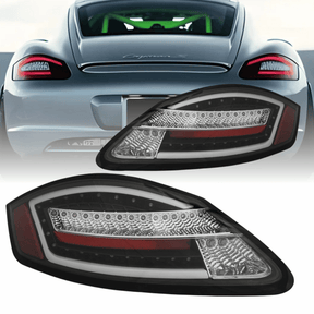 Voll LED Rückleuchten Set Schwarz Porsche Boxster Cayman 987 mit dynamischen Blinkern