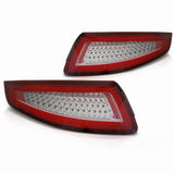 LED Lightbar Rückleuchten Set für Porsche 911 997 Coupe Cabrio Voll LAUFLICHT rot 2004-2009