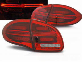 leuchten rot klarglas 2010-2015 Tuning für Porsche Cayenne 92A Voll LED Rück