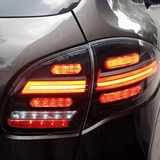 Voll LED dynamische Rückleuchten Set für Porsche Cayenne 92A Klarglas schwarz 2010-2015