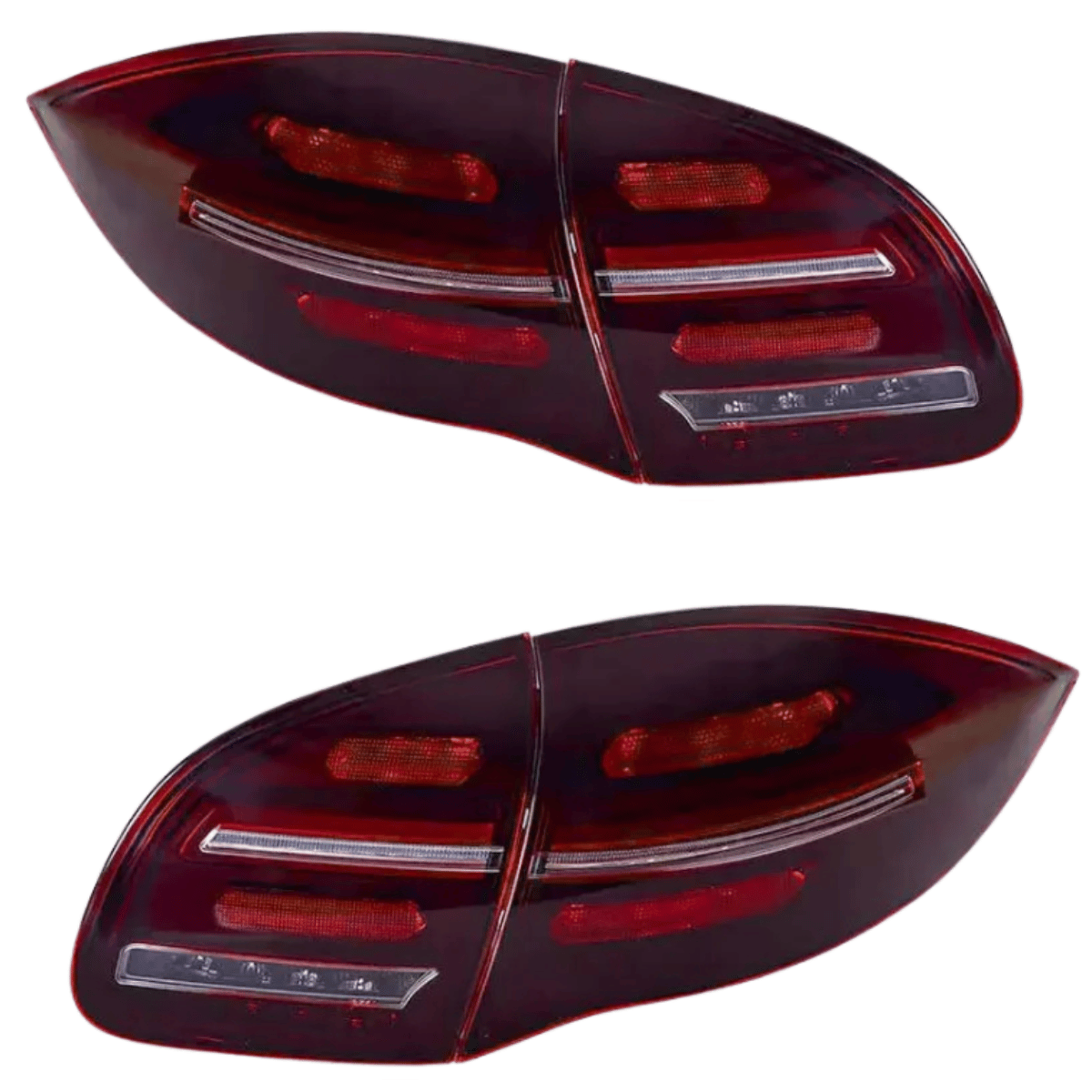 Voll LED dynamische Blinker Rückleuchten Set für Porsche Cayenne 92A 2010-2015 rot