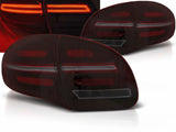 Voll LED dynamische Blinker Rückleuchten Set für Porsche Cayenne 92A rot schwarz 2010-2015