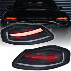 leuchten Set mit dynamischem Blinker rot, Tuning Zubehör für Porsche Boxster 986 LED Rück