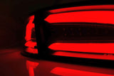 Led LightBar Rückleuchten in rot matt für Seat Ibiza 6L 2002-2008- E-Zeichen red smoke